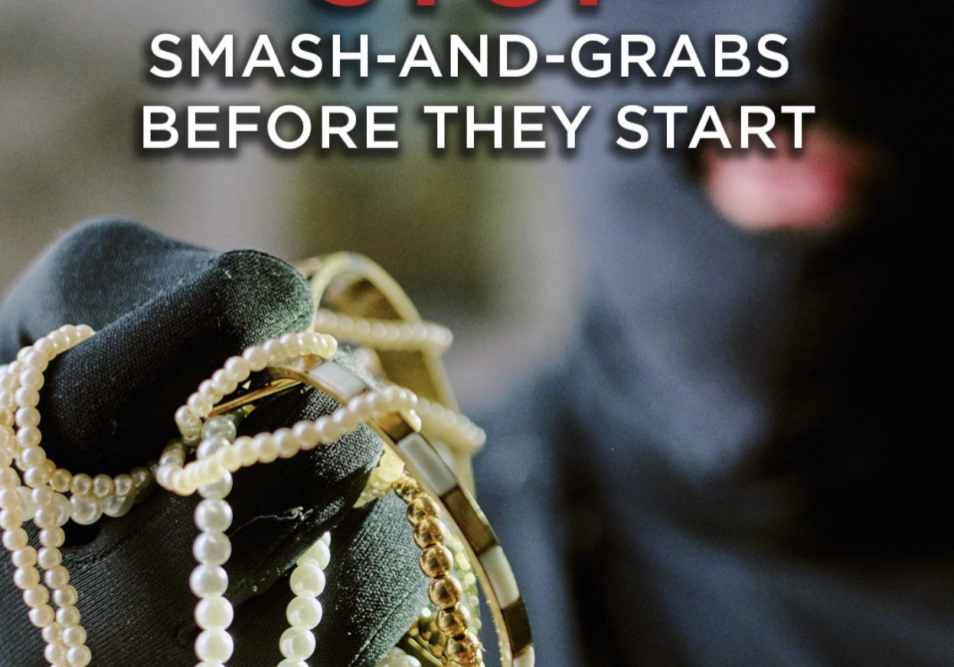 jewelry store burglary prevention with security fog